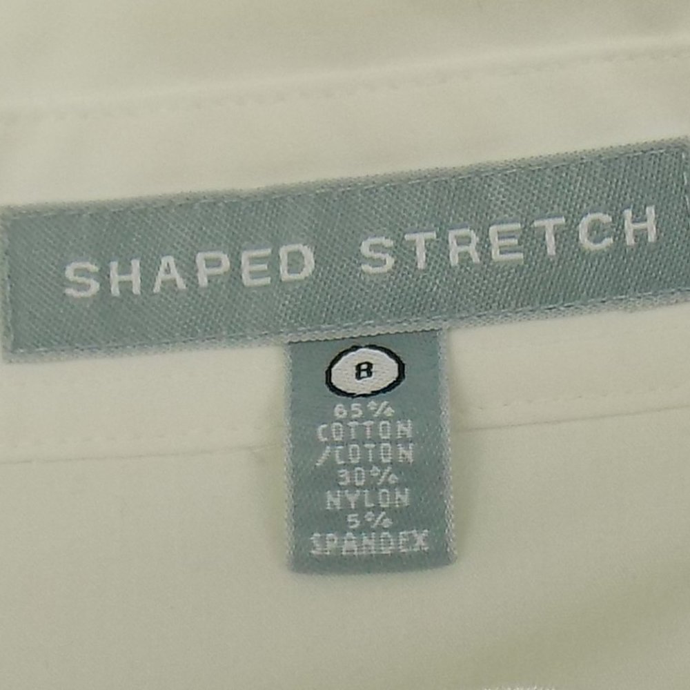 Foxcroft Shaped Stretch Ruched Button Front Colla… - image 8